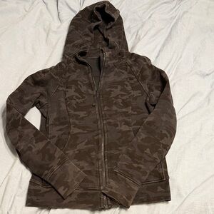 Lululemon Black Camo Scuba Hoodie - Full Length